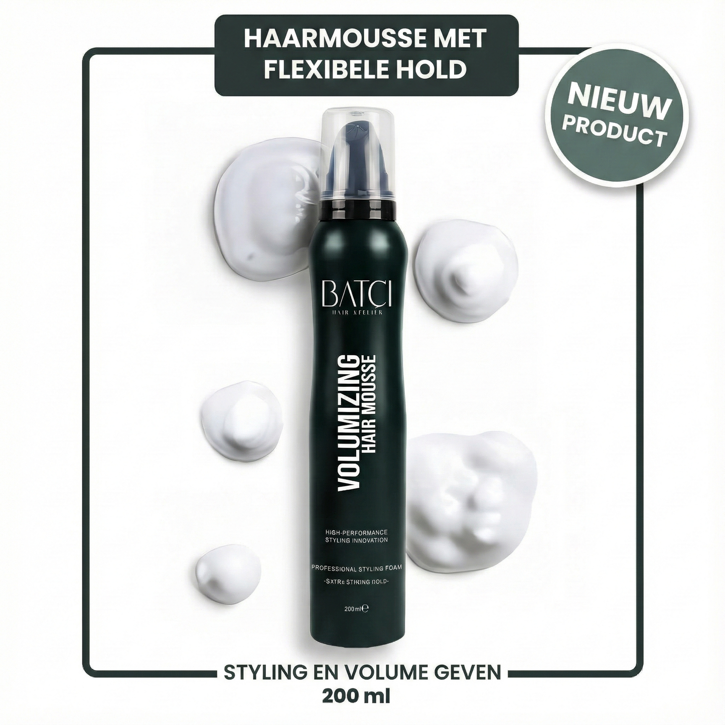 BATCI Volumgivende Hårmousse 200 ml
