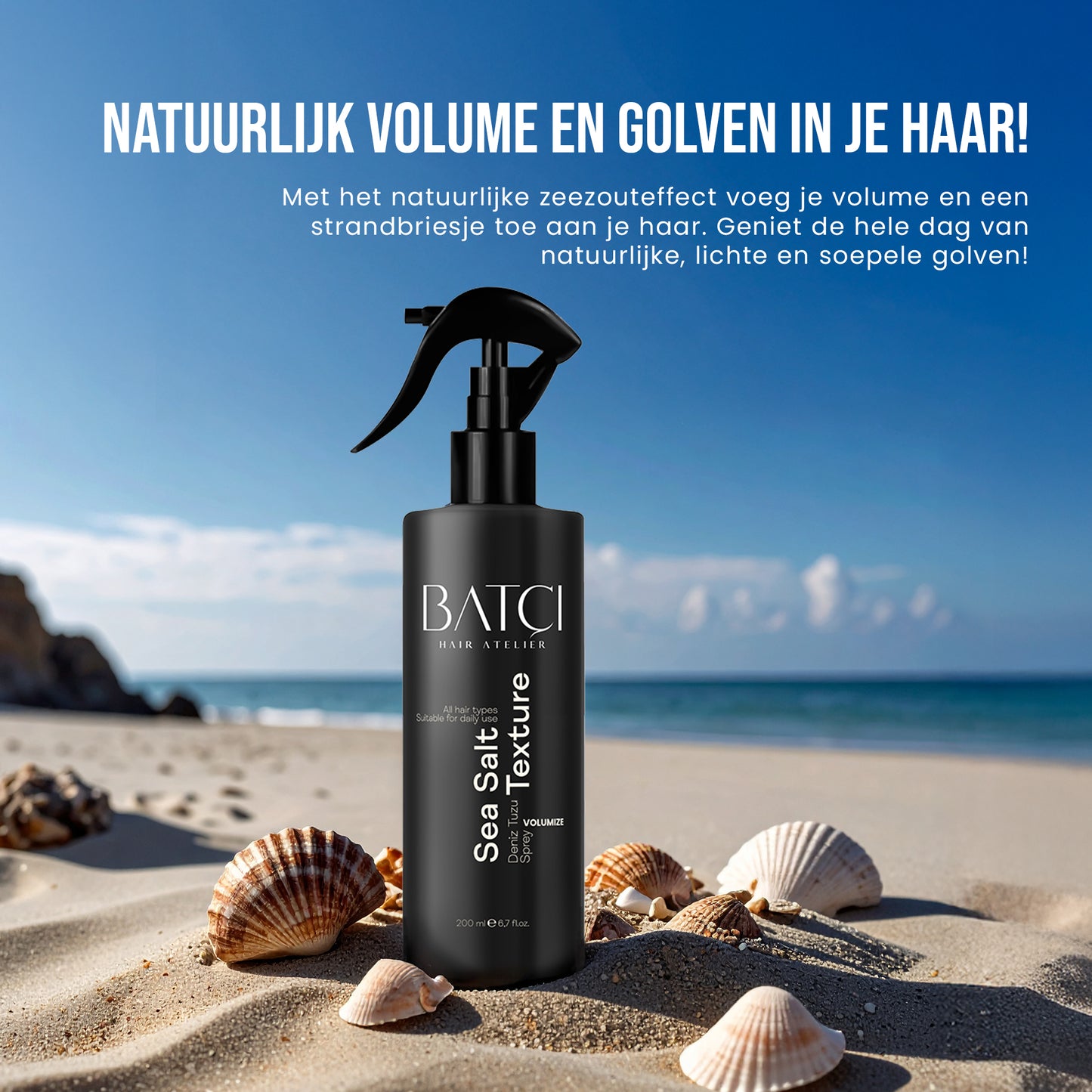 Spray capillaire volumateur et épaississant au sel marin – 200 ml