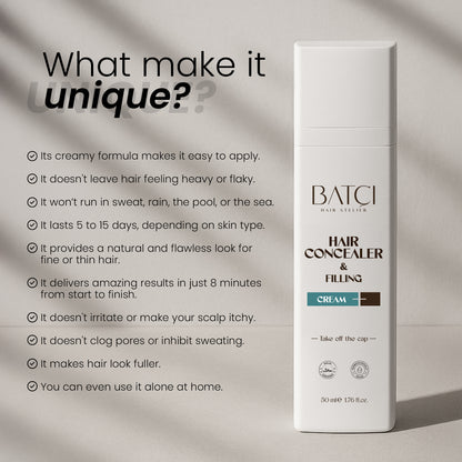 Crème liquide volumatrice anti-cernes pour cheveux Batci 50 ml 