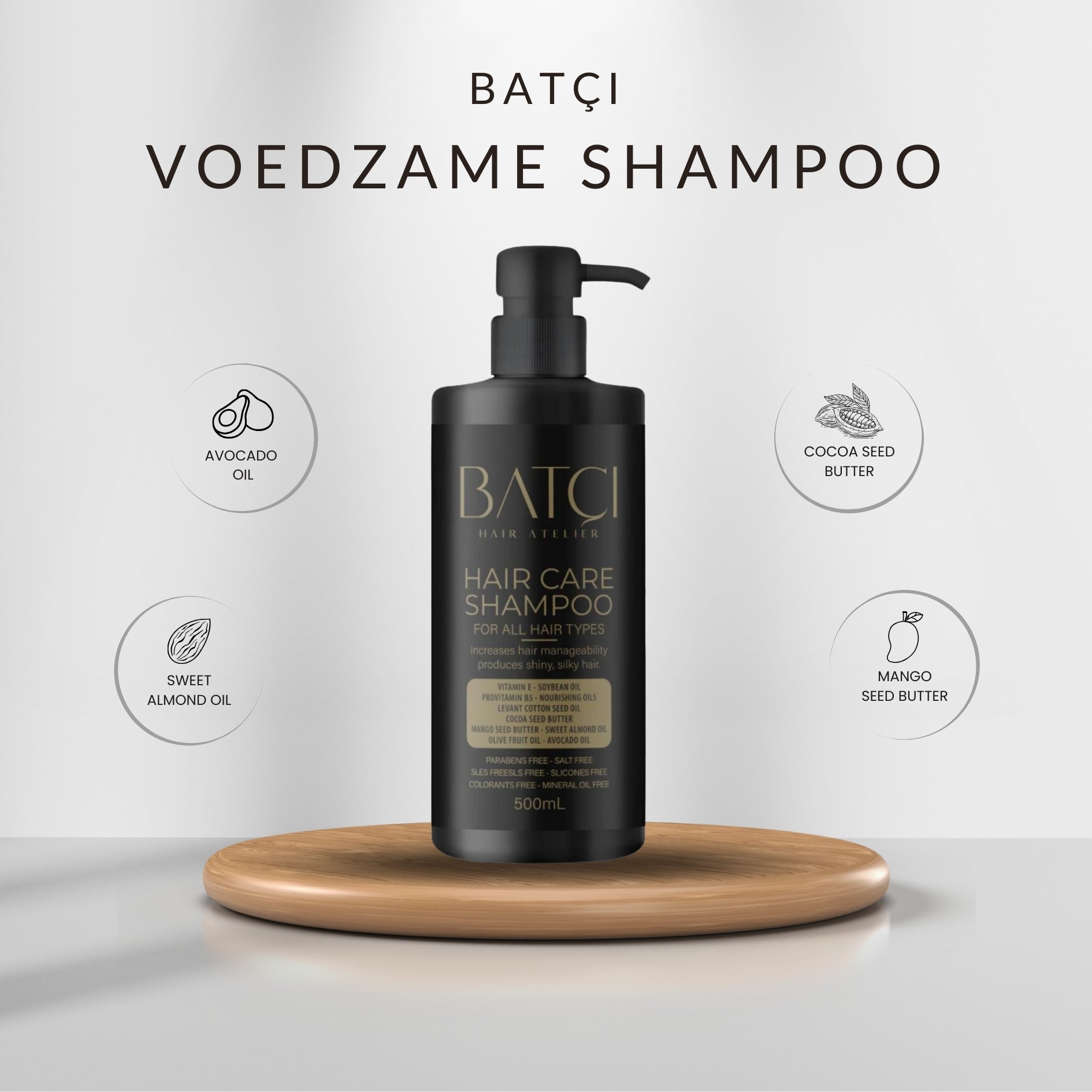 500 ML Sulfate-Free Deeply Nourishing Provitamin B5 Shampoo
