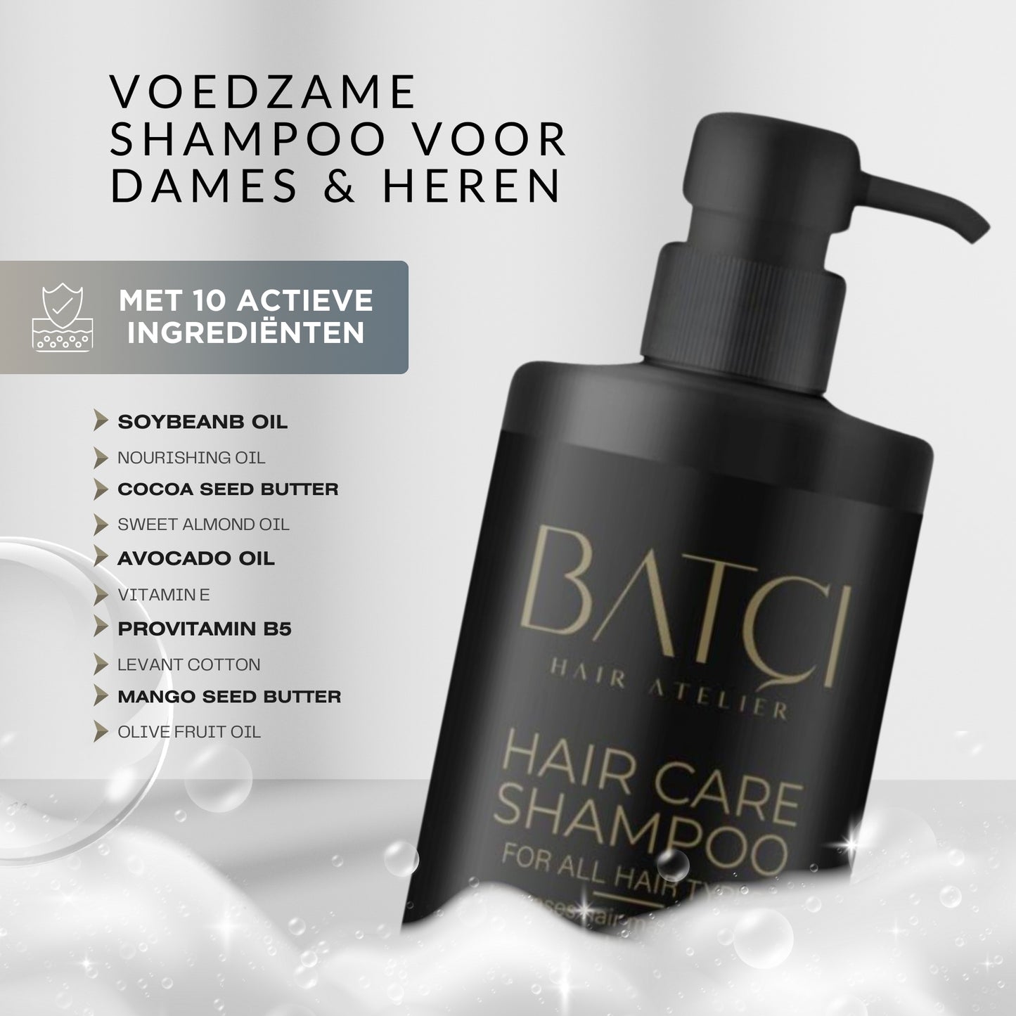 Shampoing provitamine B5 sans sulfate, nourrissant en profondeur, 500 ml 