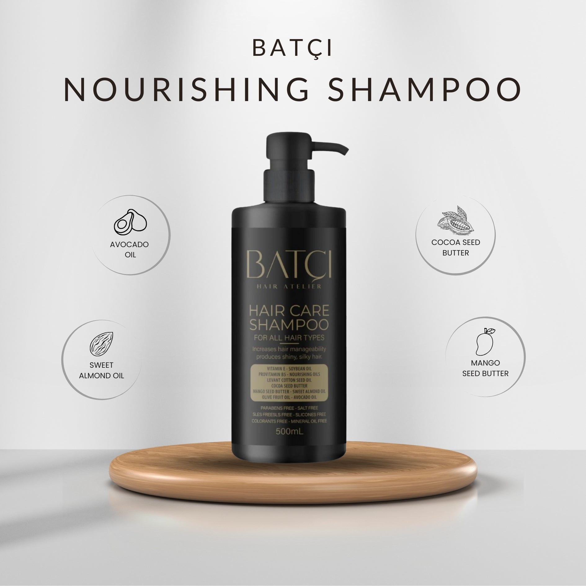 500 ML Sulfate-Free Deeply Nourishing Provitamin B5 Shampoo 