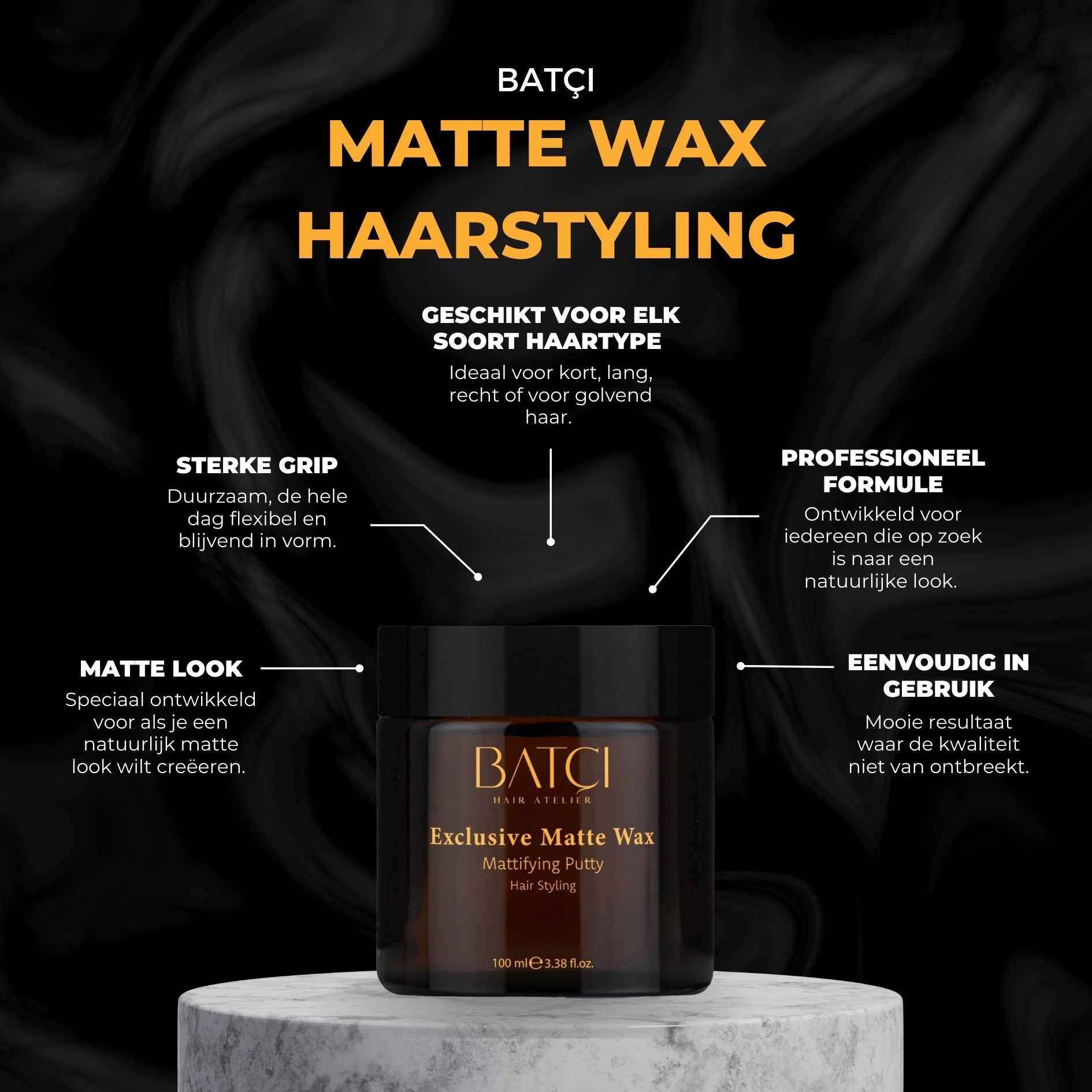 Matte Wax Hair Styling 100 ML 