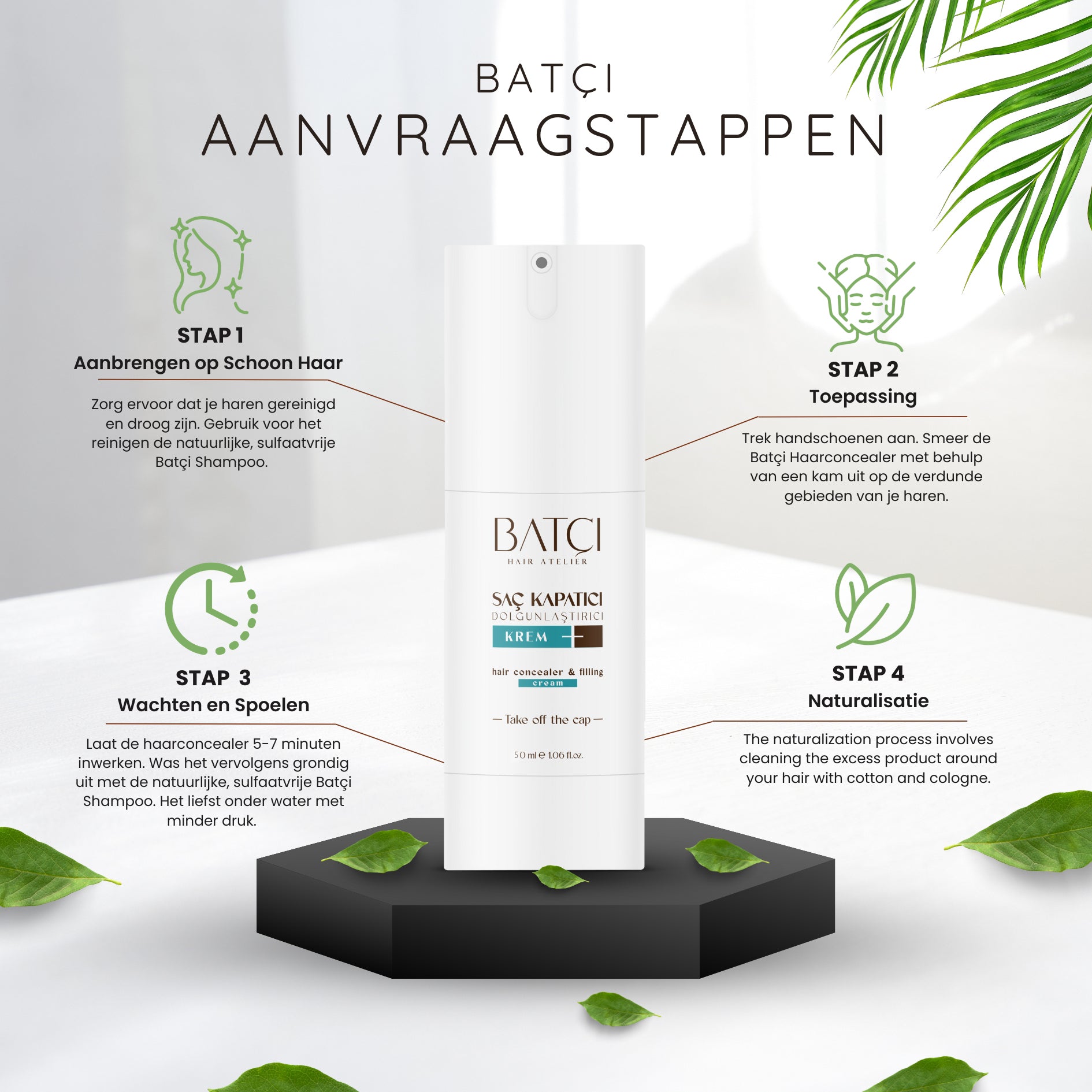 30 ML Batci Hair Concealer Volumizer Liquid Cream