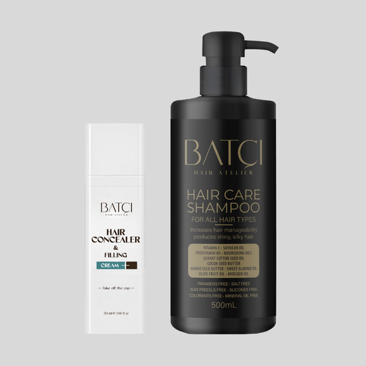 Batçı Hair Concealer Bundle: 1x Hair Concealer &amp; Shampoo 