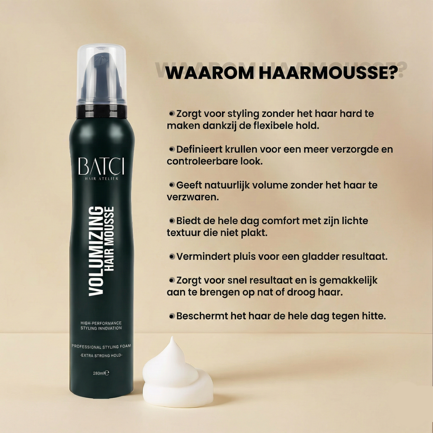 BATCI Volumizing Haarmousse 200 ml