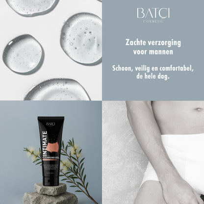 Gel nettoyant, blanchissant et réparateur pour la zone génitale pour hommes, 100 ml